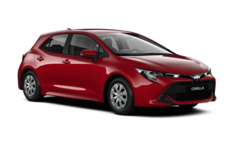 Toyota Corolla in der Farbe Karminarot Metallic - verfügbar im Autohaus Goos