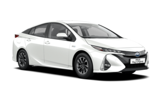 Toyota Prius Plug-in Hybrid in der Farbe Platinum Weiß Perleffekt - verfügbar im Autohaus Goos