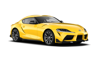 Toyota Supra in der Farbe Lightning Yellow - verfügbar im Autohaus Goos
