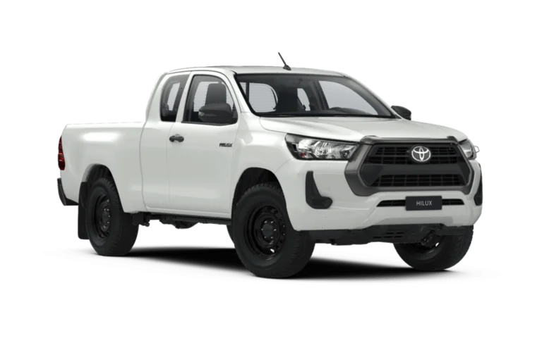 Toyota Hilux in der Farbe Schneeweiß - verfügbar im Autohaus Goos