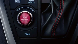 Detailansicht der Modussteuerung des RAV4 Plugin Hybrid